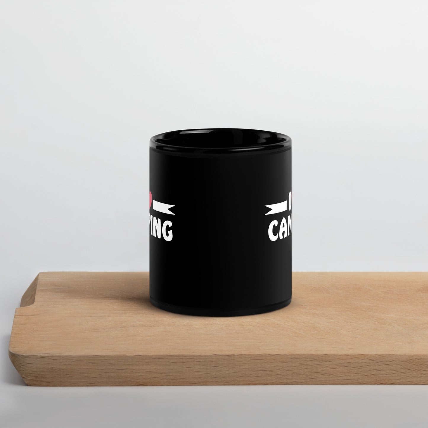 I love Camping - Tasse schwarz