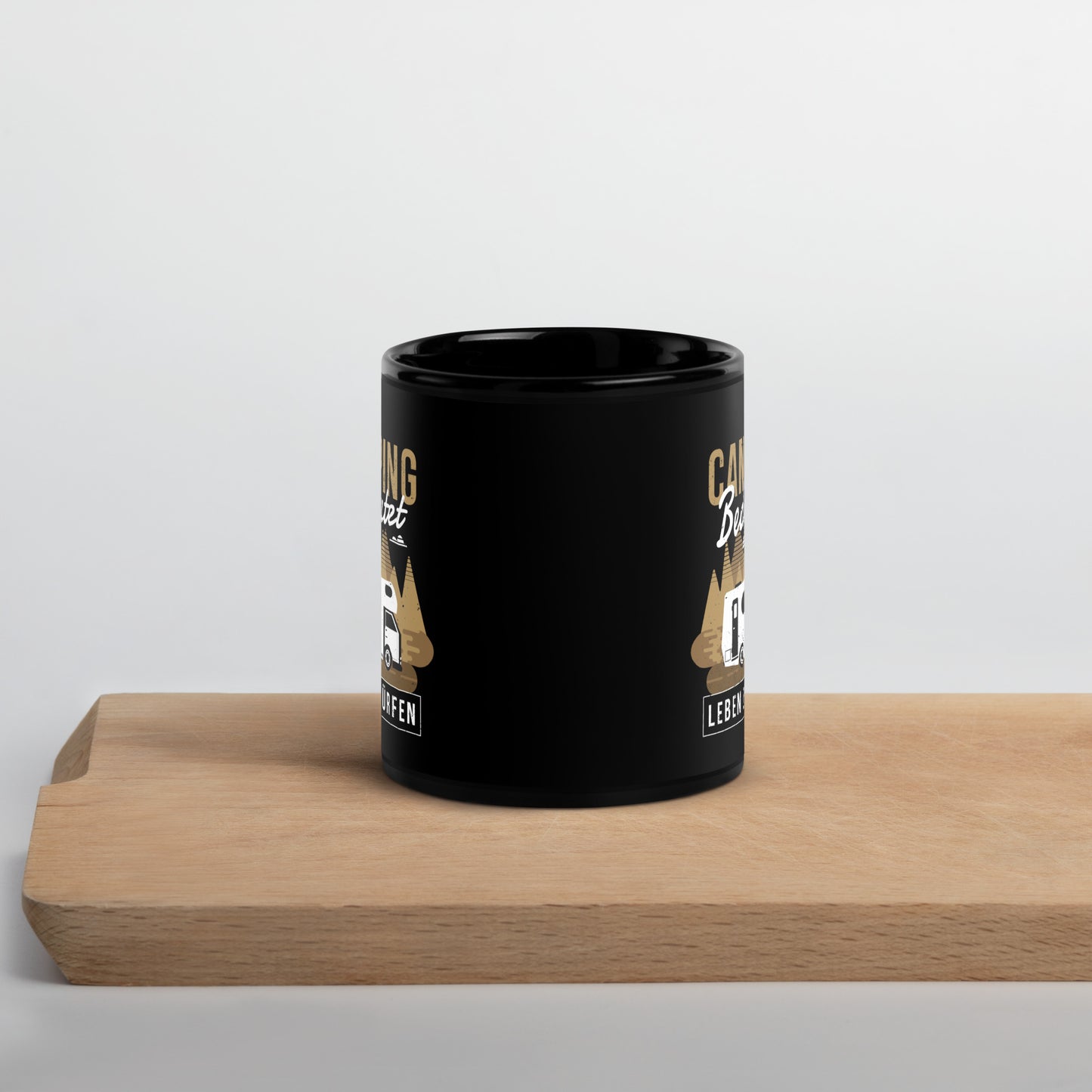 Campingleben - Tasse schwarz