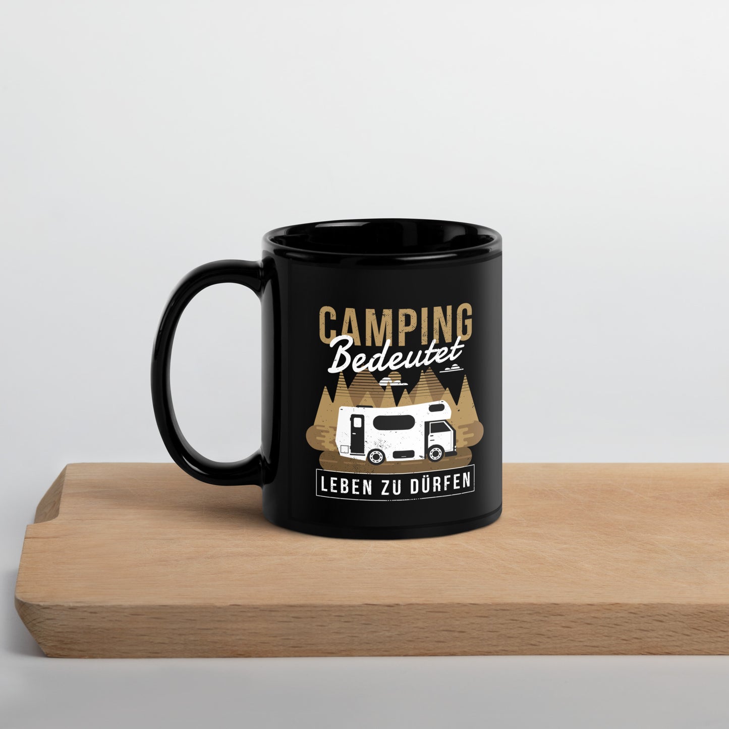 Campingleben - Tasse schwarz