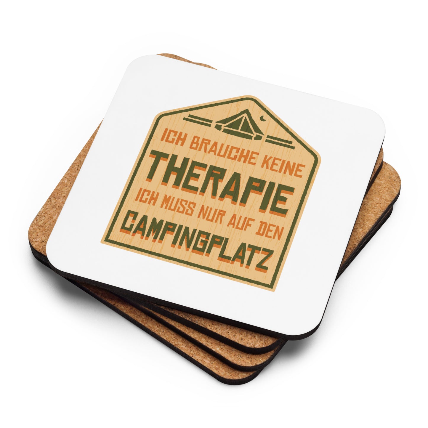 Campingplatz - Korkuntersetzer