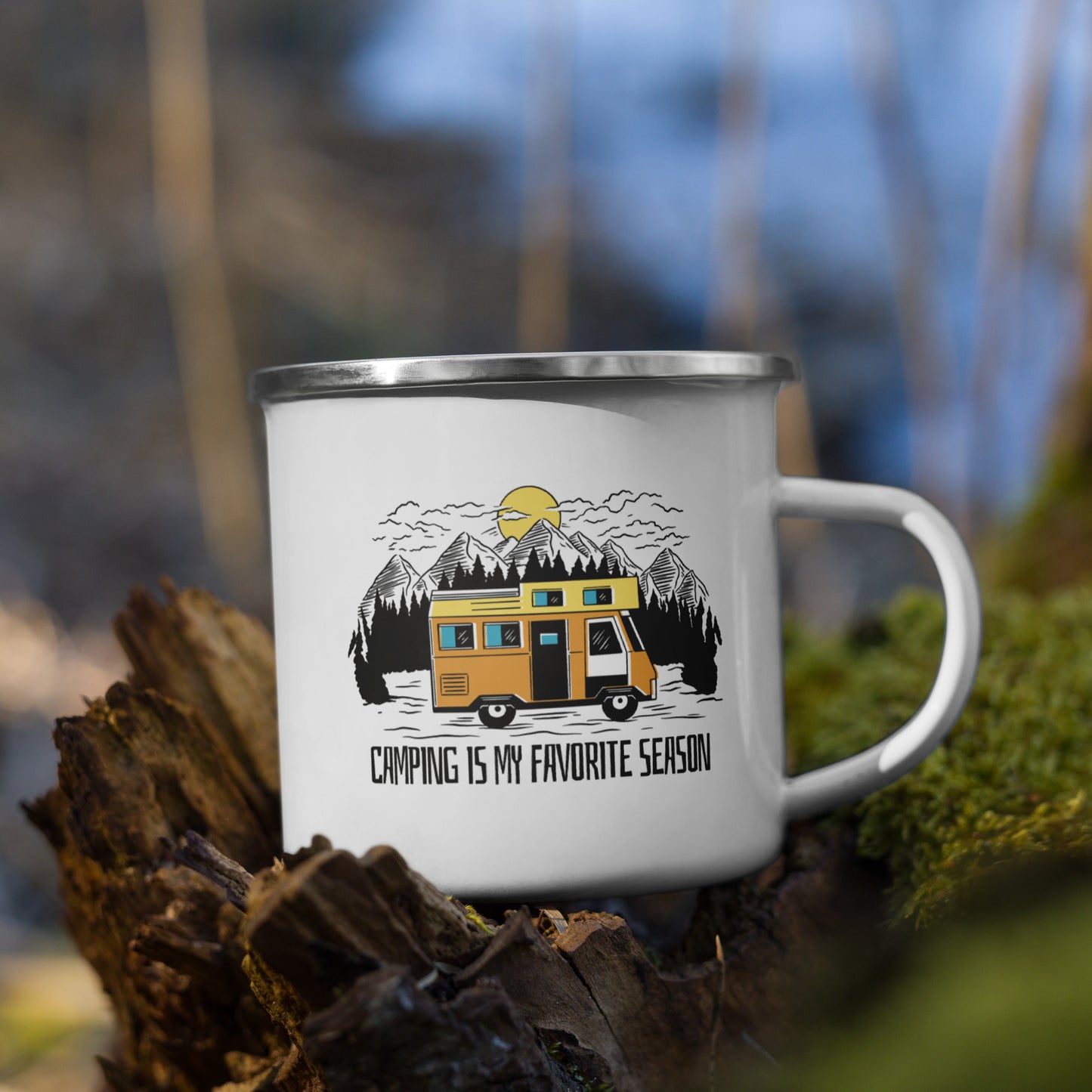 Camping is my favorite Season - Emailletasse