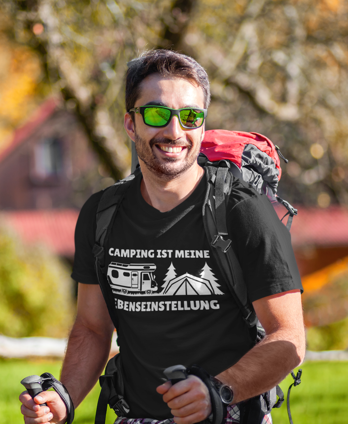 Camping ist meine Lebenseinstellung - T-Shirt