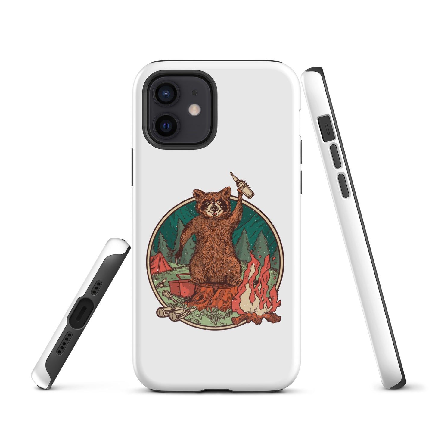 Camping Waschbär - Hardcase iPhone® Handyhülle