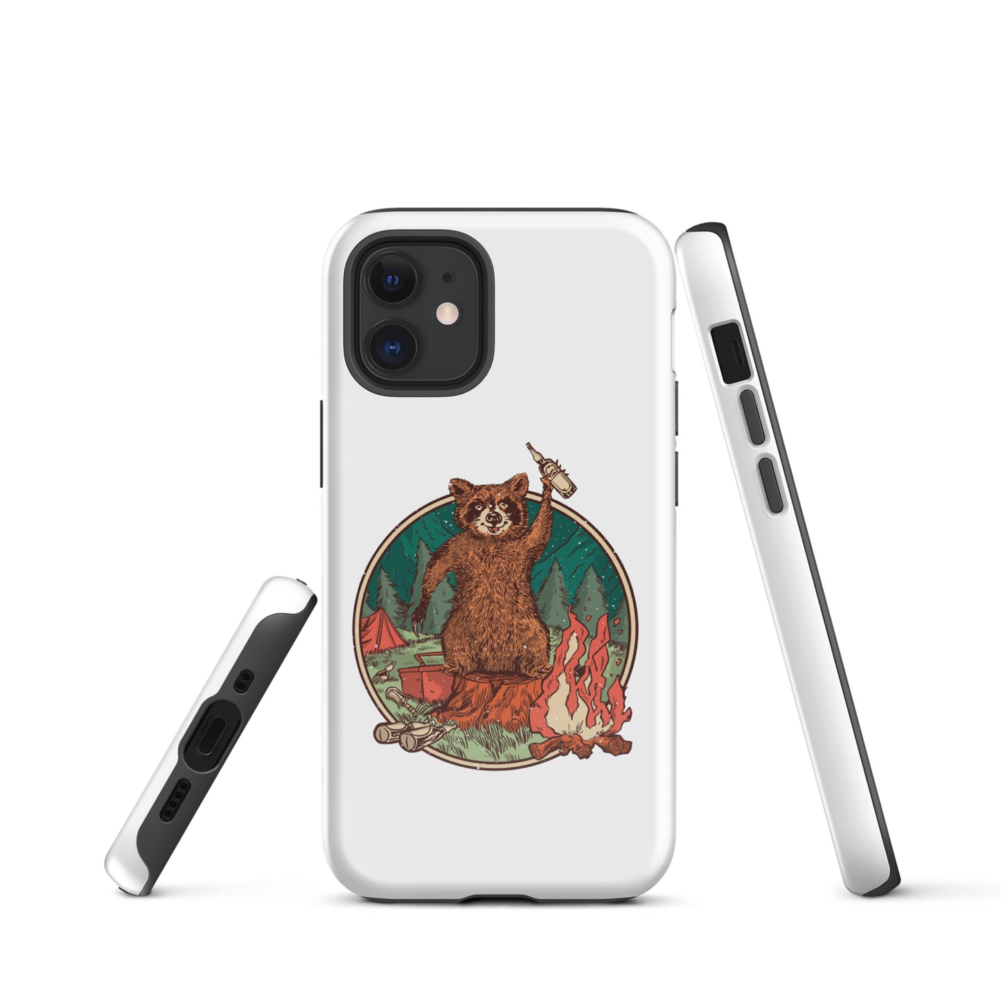 Camping Waschbär - Hardcase iPhone® Handyhülle