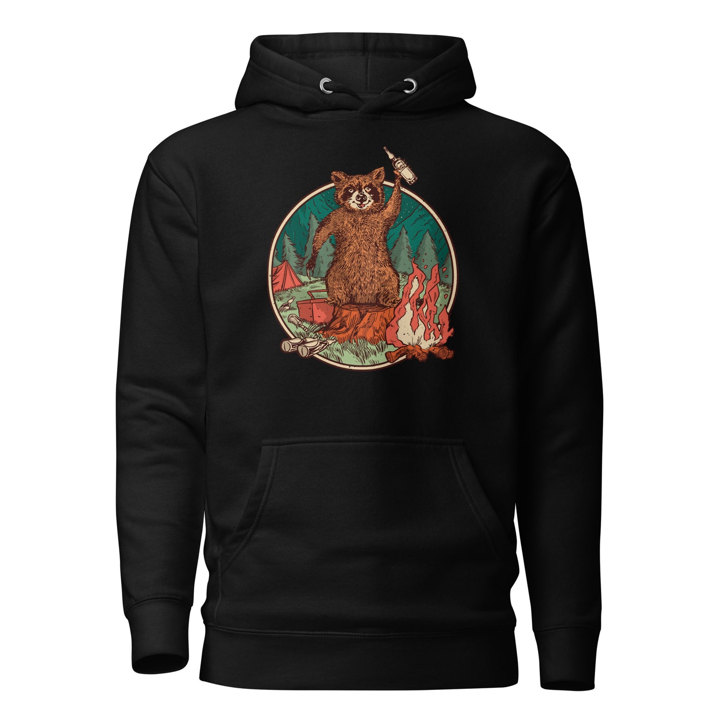 Camping Waschbär - Hoodie