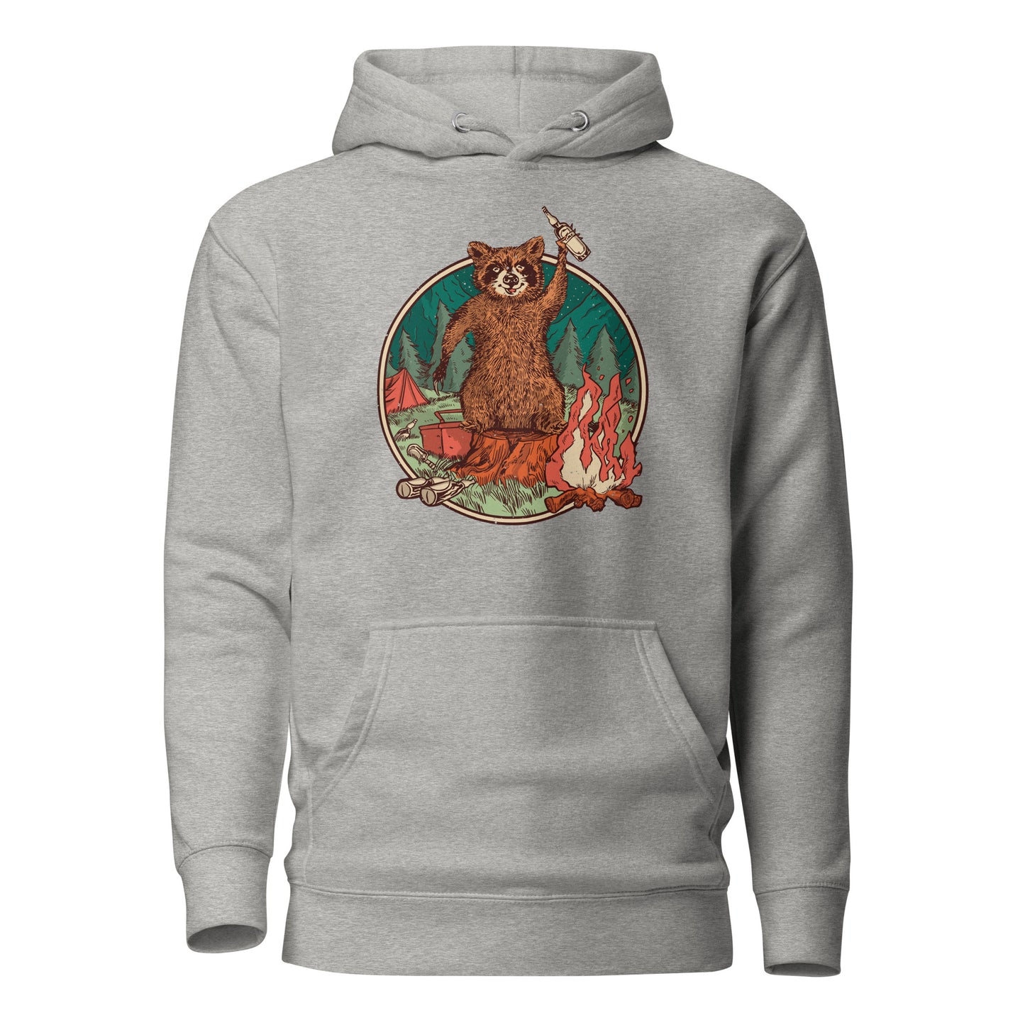Camping Waschbär - Hoodie