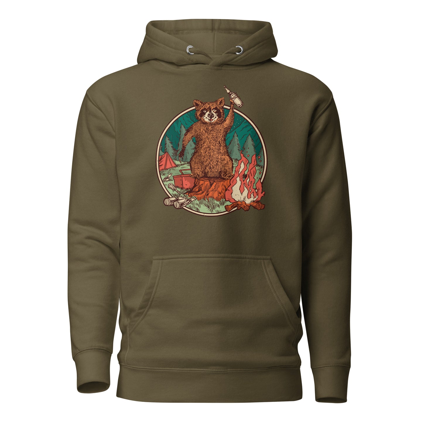 Camping Waschbär - Hoodie