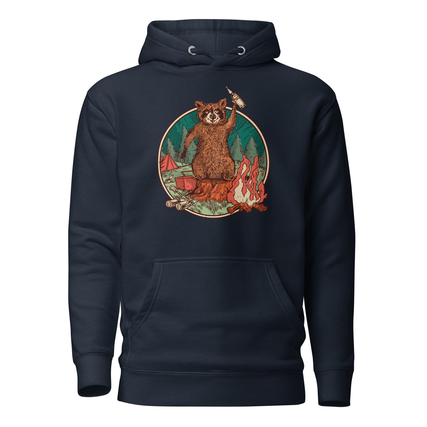 Camping Waschbär - Hoodie