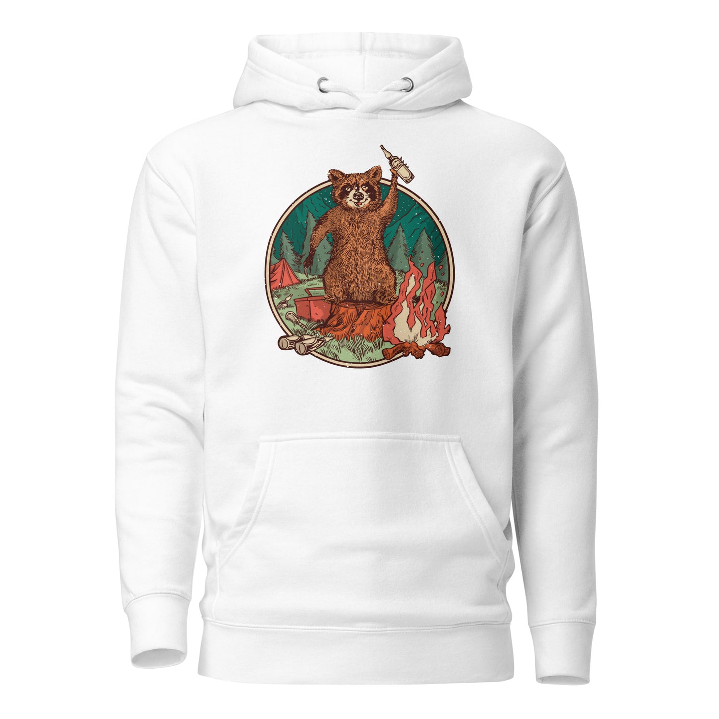 Camping Waschbär - Hoodie
