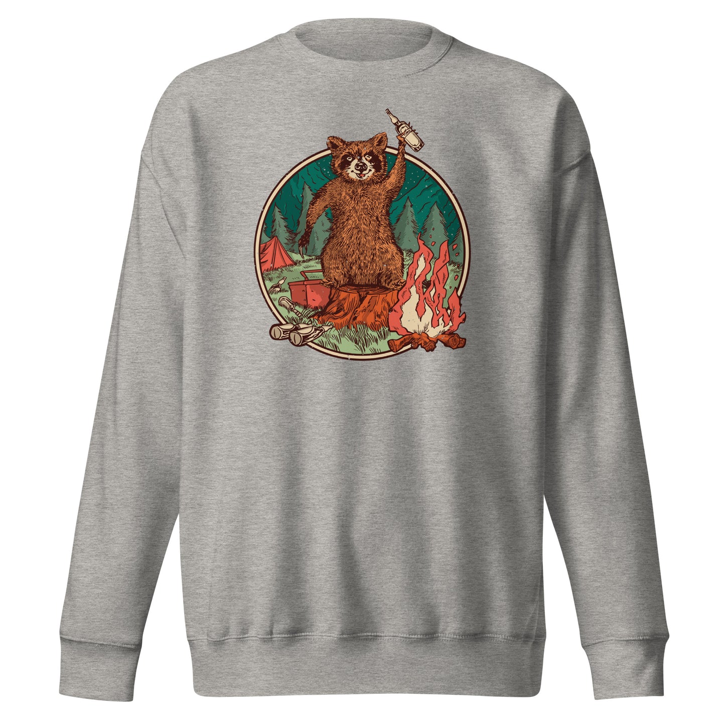 Camping Waschbär - Sweatshirt
