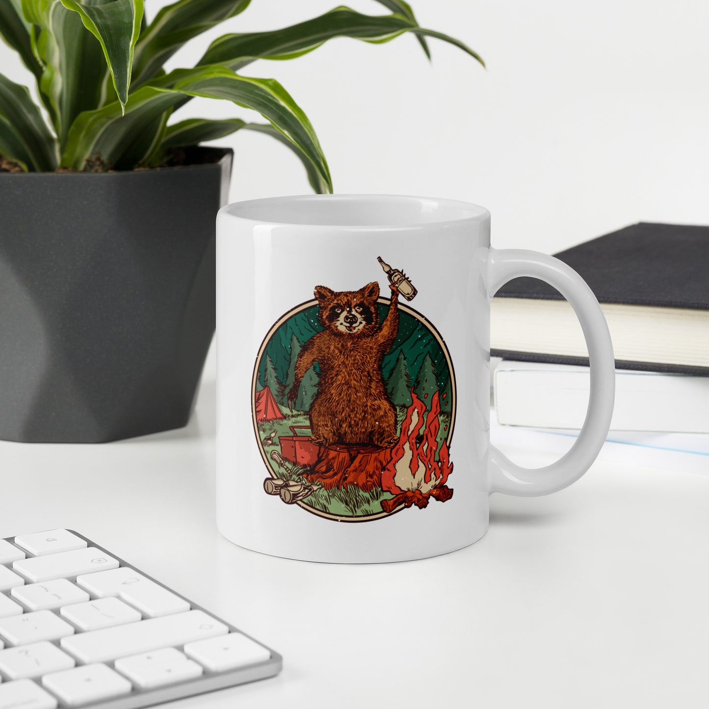 Camping Waschbär - Tasse
