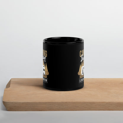 Campingleben - Tasse schwarz
