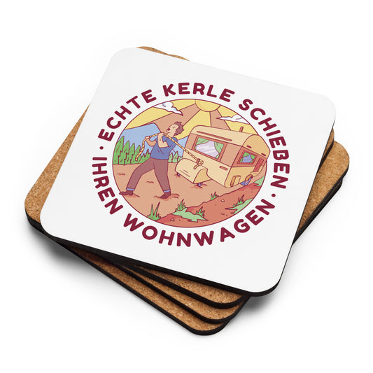 Echte Kerle - Korkuntersetzer