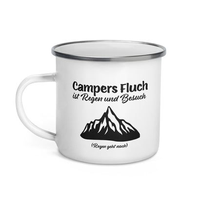 Campers Fluch - Emailletasse