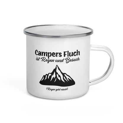Campers Fluch - Emailletasse