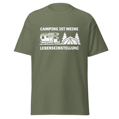 Camping ist meine Lebenseinstellung - T-Shirt