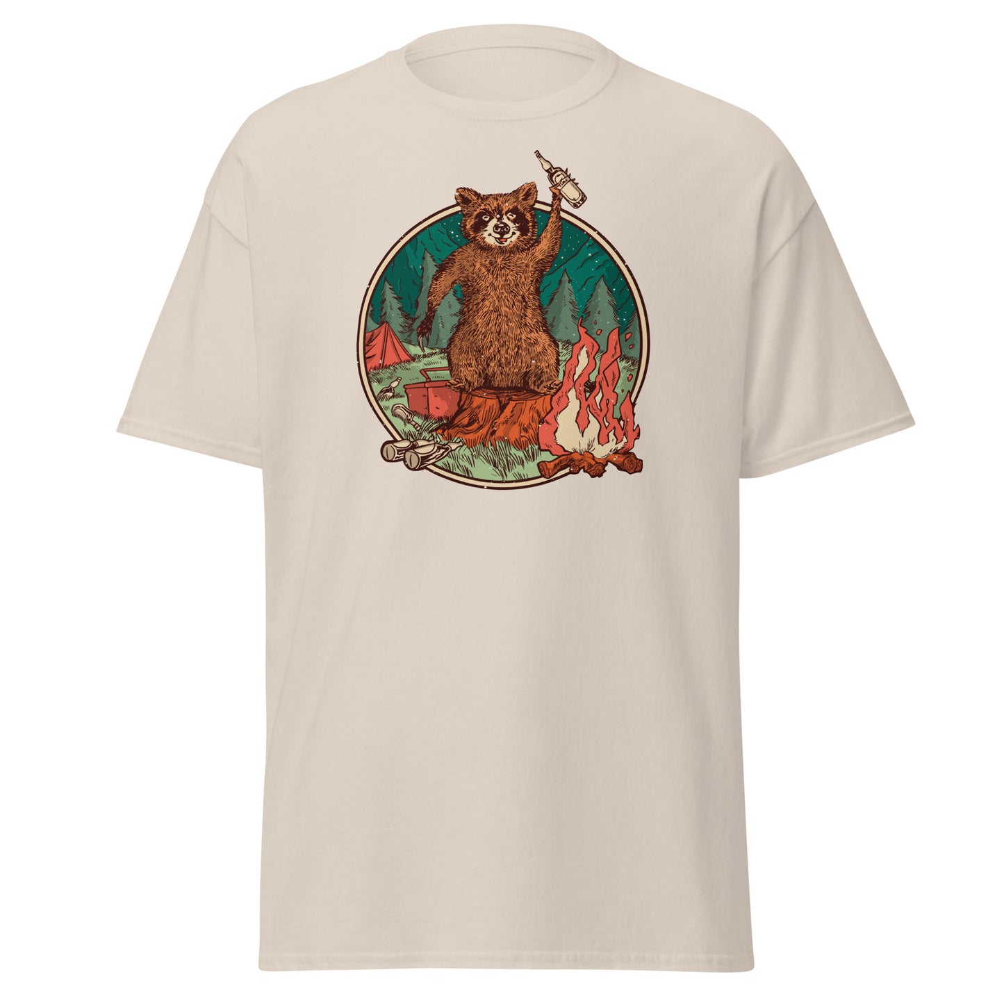 Camping Waschbär - T-Shirt