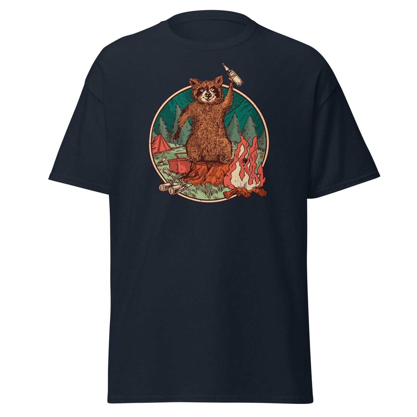 Camping Waschbär - T-Shirt