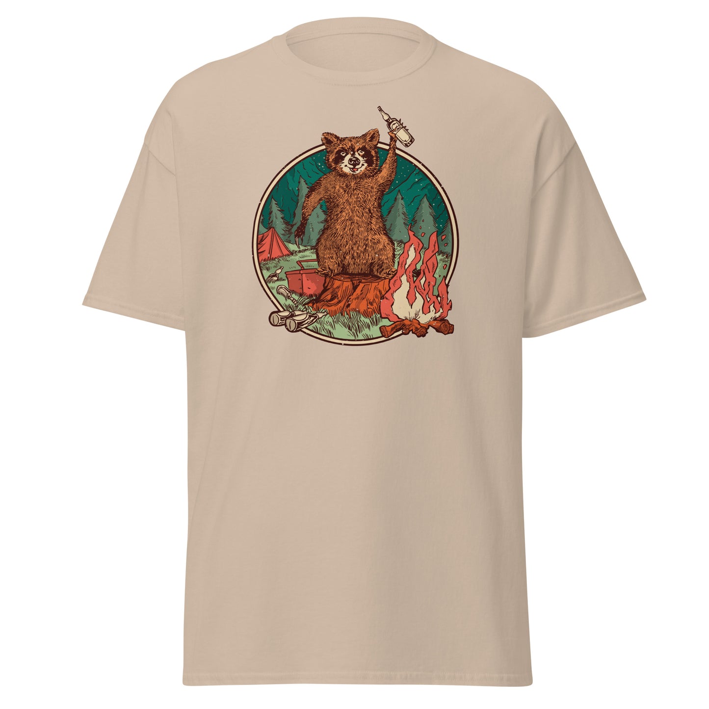 Camping Waschbär - T-Shirt