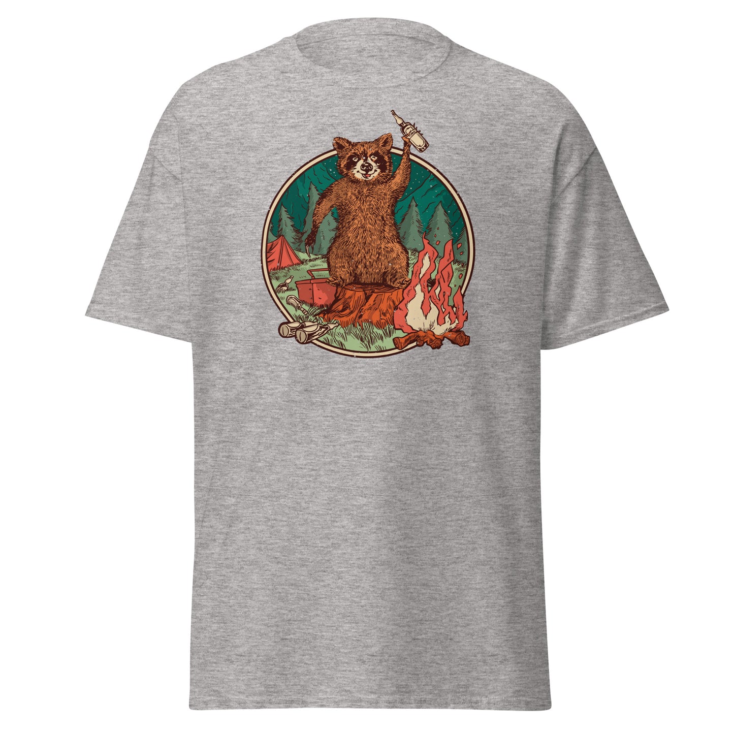 Camping Waschbär - T-Shirt