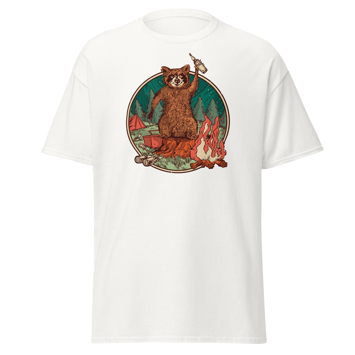 Camping Waschbär - T-Shirt