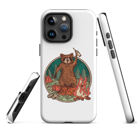 Camping Waschbär - Hardcase iPhone® Handyhülle