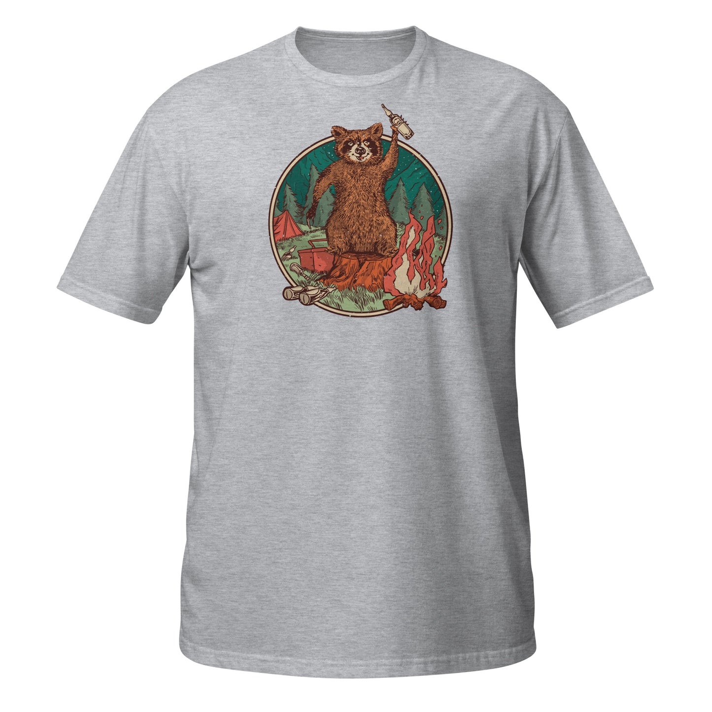 Camping Waschbär - Damenshirt