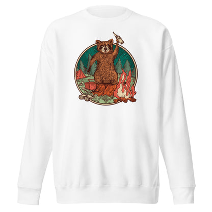 Camping Waschbär - Sweatshirt